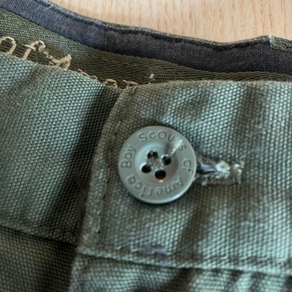 Boy Scouts of America Cargo Shorts Mens 38 Green Convertible Pants Shorts Only - Picture 4 of 15